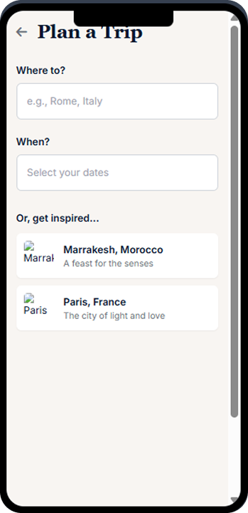 Vibe Match Discovery Interface
